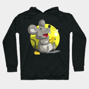 Cute mouse eating cheese Hoodie